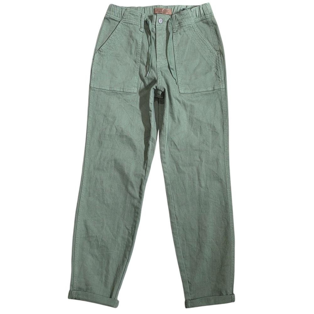 Judy Blue Utility Draw String Olive Green Pants Size 0/24